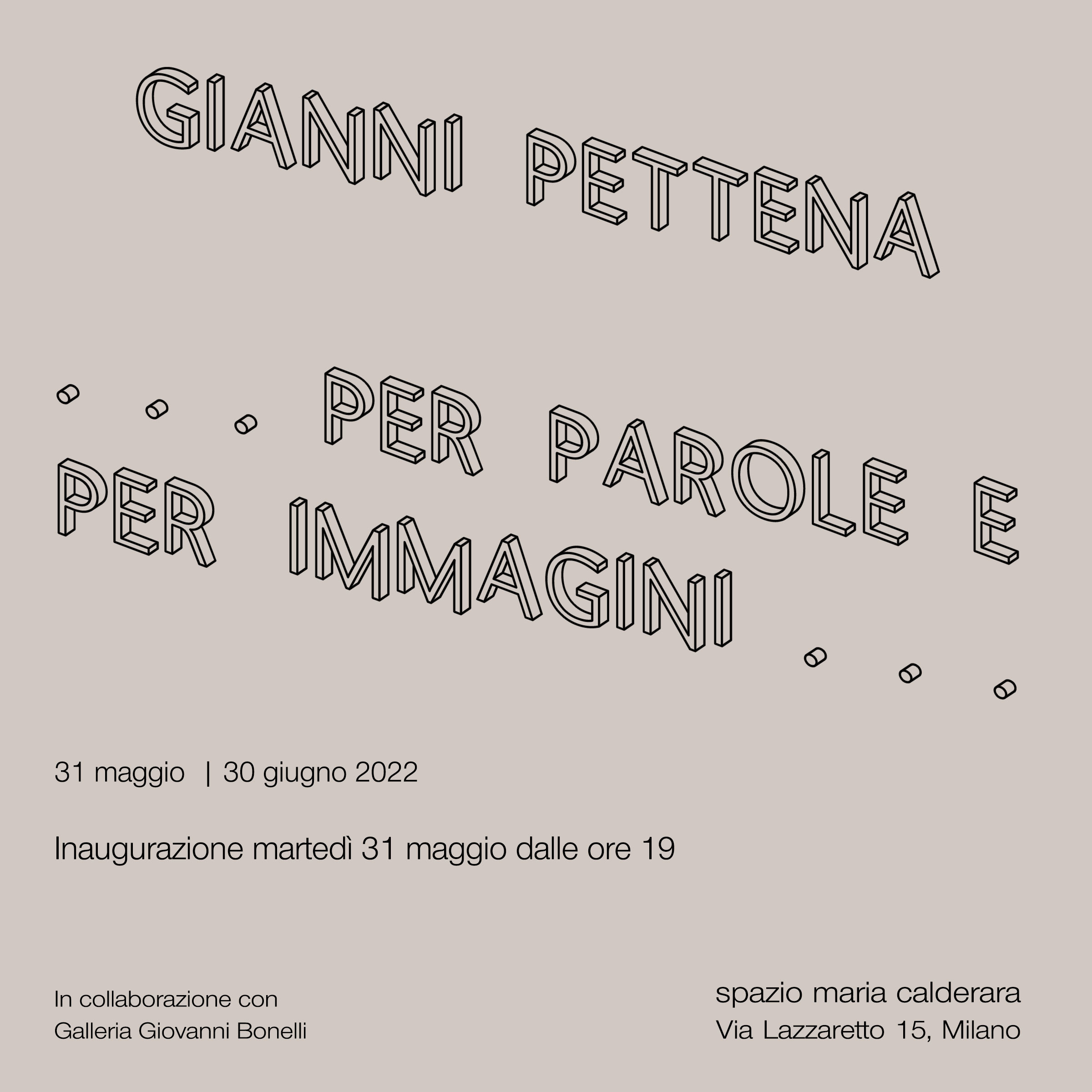 Gianni Pettena: …per parole e per immagini…