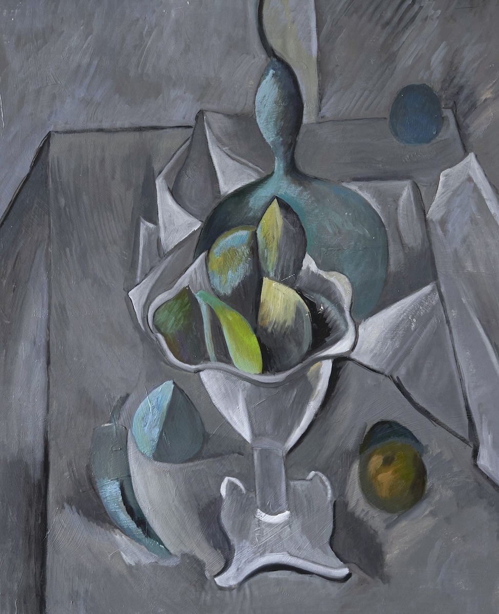 Noi, Picasso, 2024, olio su tela, cm 74.5x61_LF109