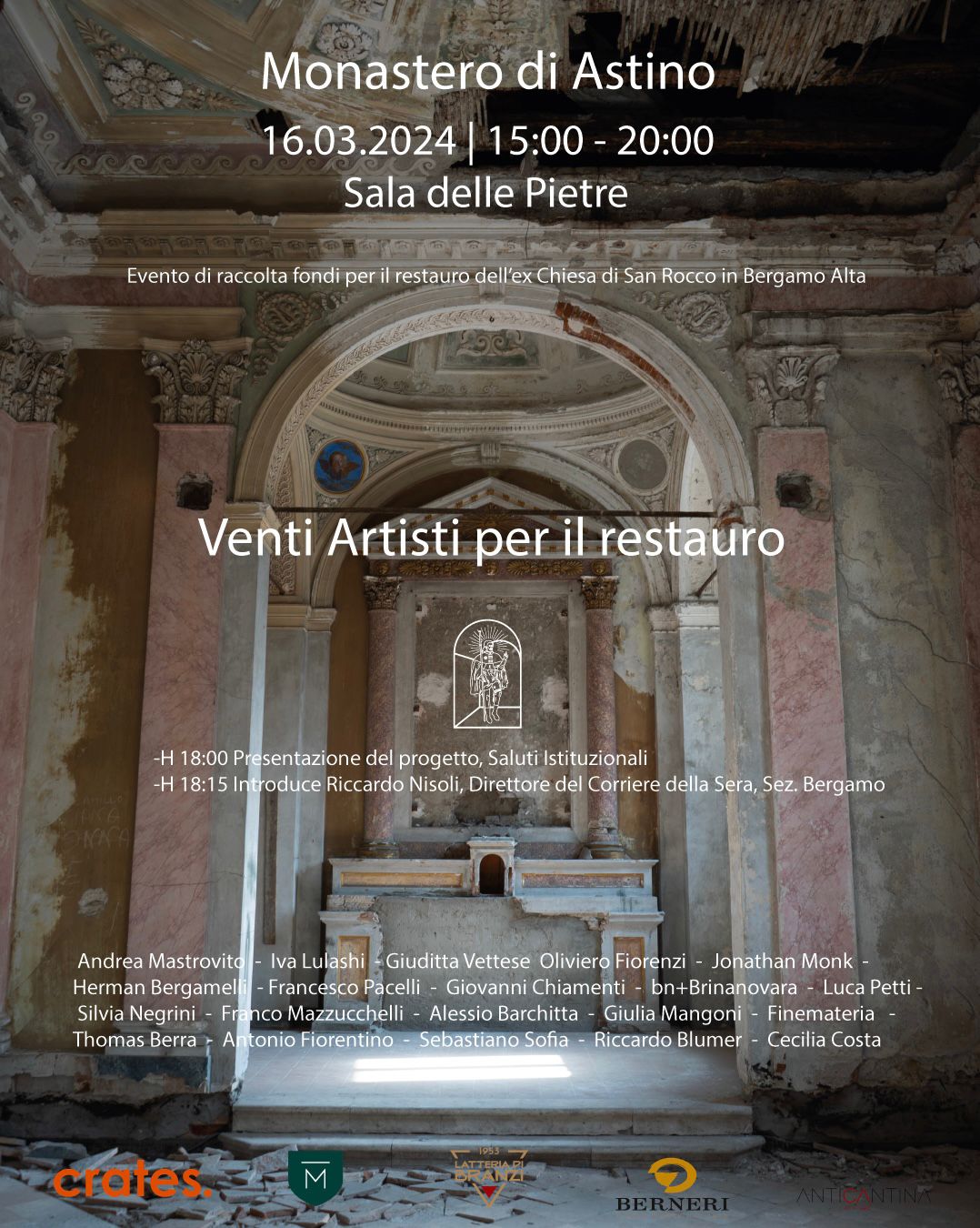 bn+BRINANOVARA – Venti Artisti per il restauro – Bergamo